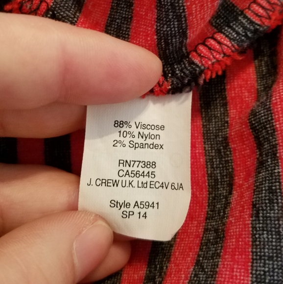 EUC Madewell Red Striped T-Shirt Dress - Picture 6 of 6